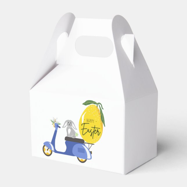 Easter Bunny's Trip to Italy T-Shirt Card Tote Bag Favour Box (Front Side)