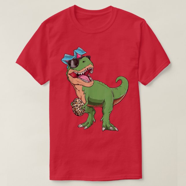 Easter Bunnysaurus Rex Cool T rex Easter Dinosaur  T-Shirt (Design Front)