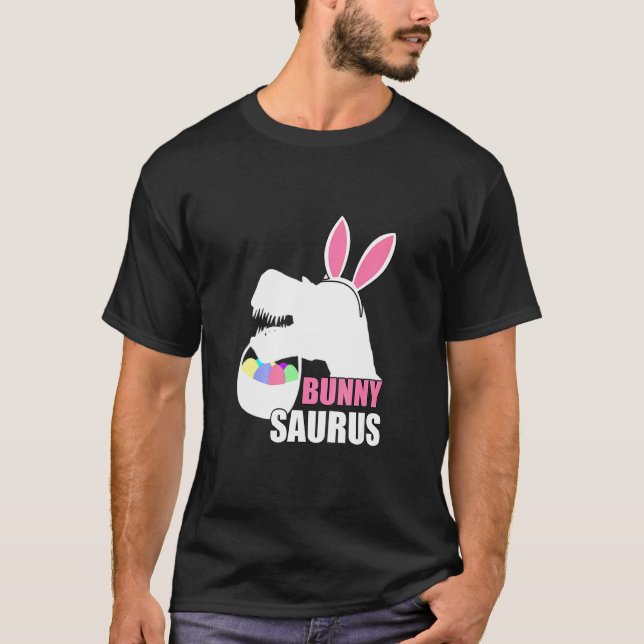 Easter Bunnysaurus Rex Cool Trex Easter Dinosaur B T-Shirt (Front)