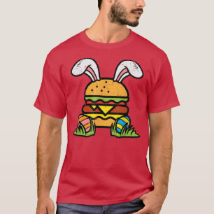 Easter Burger Bunny Eggs Cute Food Foodie Men Wome T-Shirt