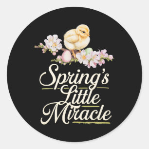 Easter Byby Cute Chicks Chicken  Classic Round Sticker
