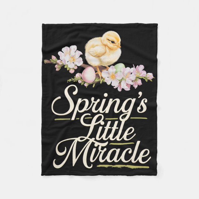 Easter Byby Cute Chicks Chicken  Fleece Blanket (Front)