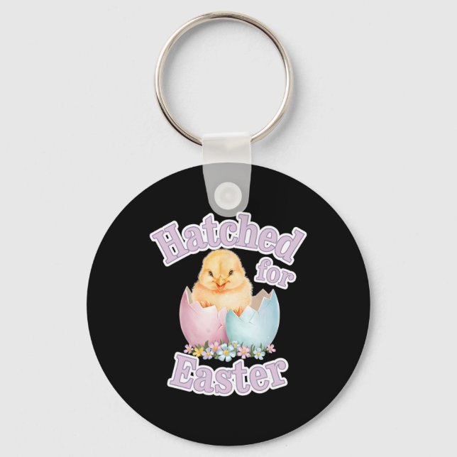 Easter Byby Cute Chicks Dig Me Easter  Key Ring (Front)