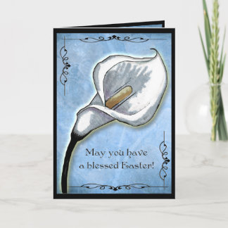 Easter Calla Lily - Blank Inside Holiday Card