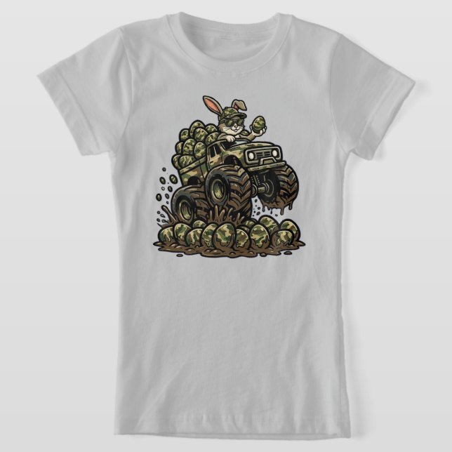  Easter Camouflage Monster Truck  T-Shirt (Laydown)