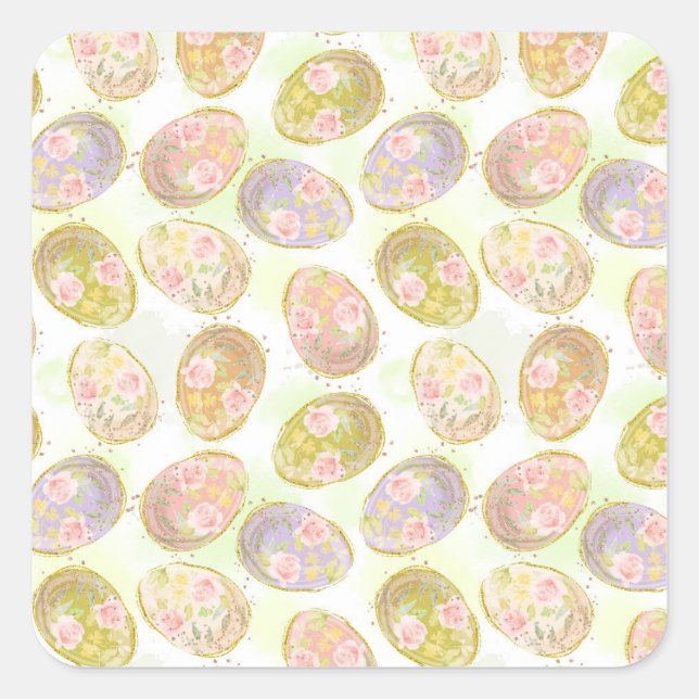Easter Candy Bulk Square Sticker (Front)