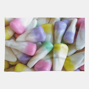 Easter Candy Corn Tea Towel
