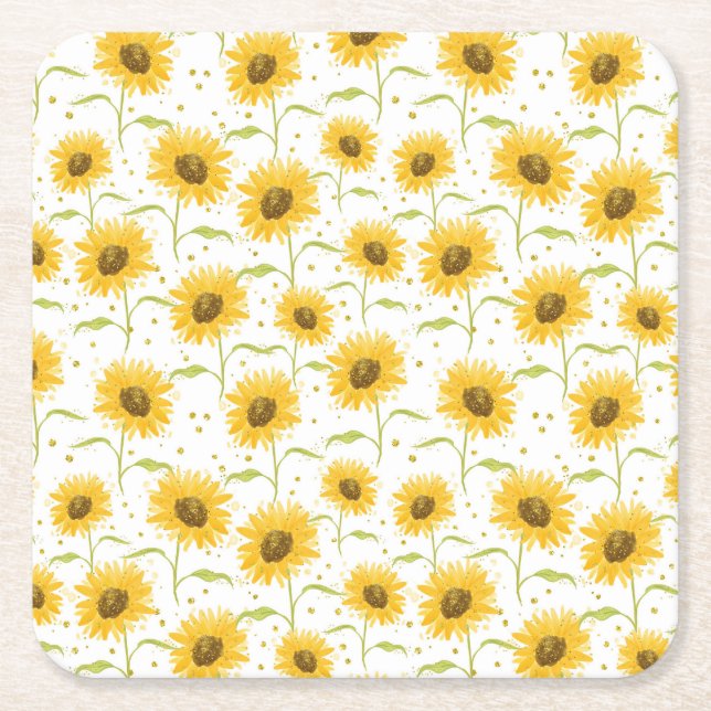 Easter Candy Square Paper Coaster (Front)