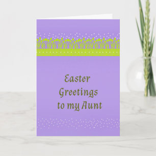 Easter Card for Aunt Purple with Tulips