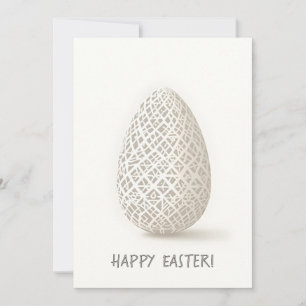 Easter card in minimalist style