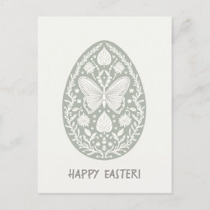 Easter card in minimalist style