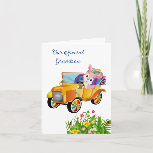 Easter Card-Special Grandson    Holiday Card (Front)