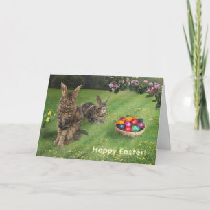 Easter Cat-Bunnies ;-) 😽🐰 Holiday Card