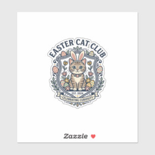 Easter Cat Cat Graphic Tee Art - Easter Cat Club_1