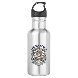 Easter Cat Cat Graphic Tee Art - Easter Cat Club_1 532 Ml Water Bottle