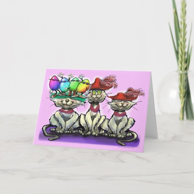 Easter Cats Card (Front)