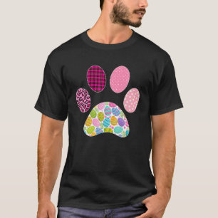 Easter Cats Dogs Lover Leopard Cat Dog Paw Easter T-Shirt