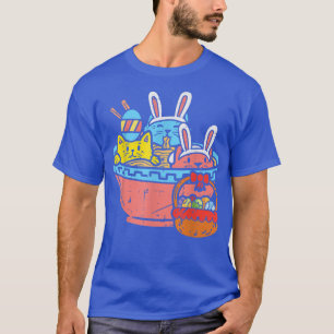 Easter Cats Ramen Bunny Ears Egg Kawaii Japanese N T-Shirt