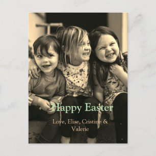 easter celebration add QR photo happy easter Postcard