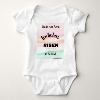 Easter Celebration T-shirt with Bible Verse Baby Bodysuit