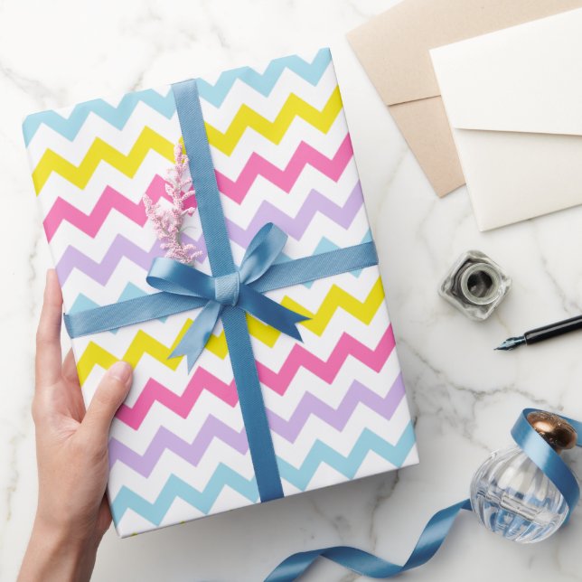 Easter Chevron Wrapping Paper (Gifting)