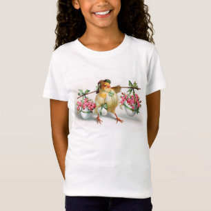 Easter Chick and Flowers T-Shirt
