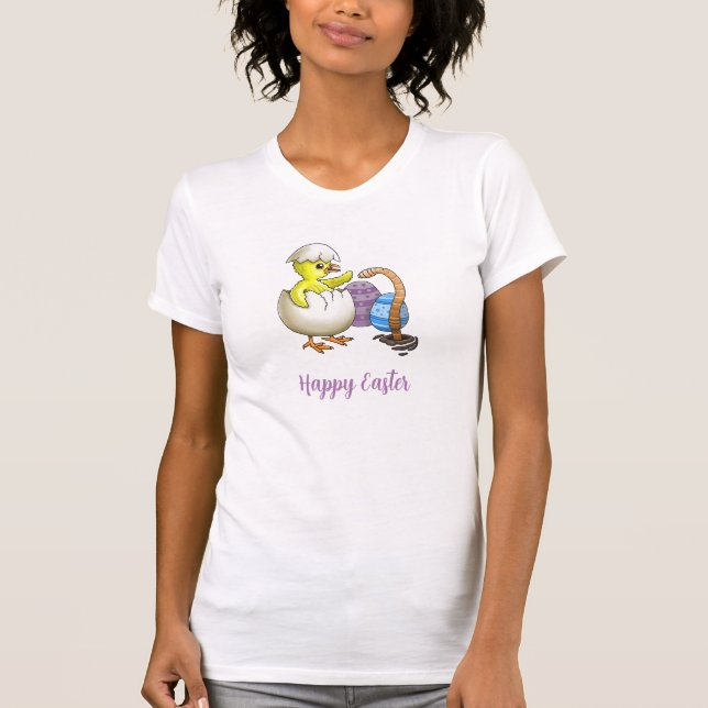 Easter chick and the Earthworm T-Shirt (Front)