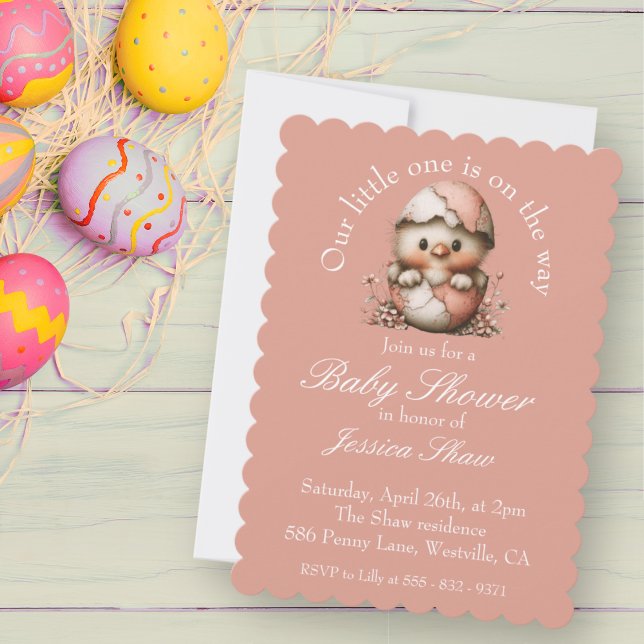 Easter Chick Baby Shower Invitation (Creator Uploaded)