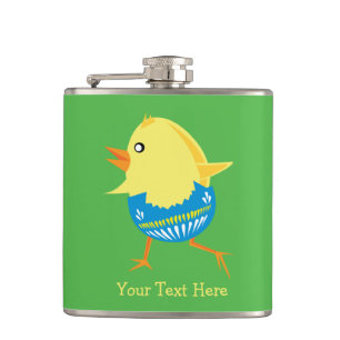 Easter Chick custom flask