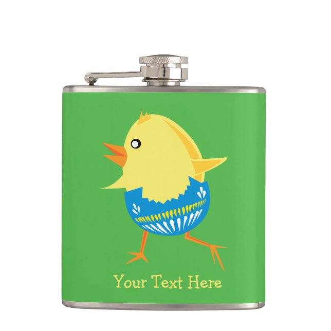Easter Chick custom flask (Front)