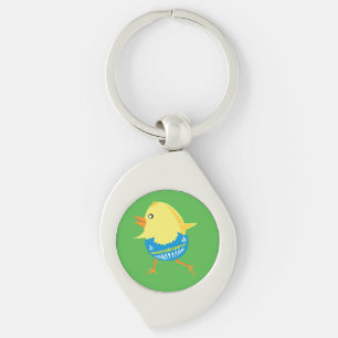 Easter Chick custom key chain