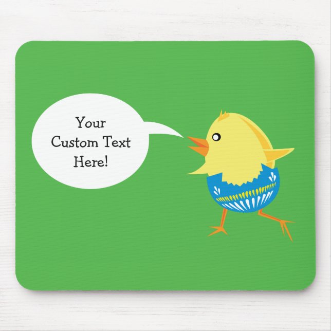 Easter Chick custom mousepad (Front)