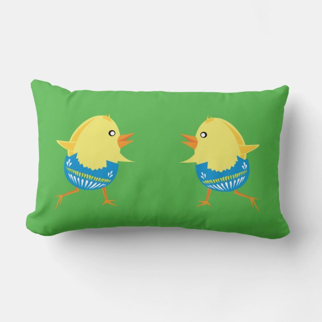 Easter Chick custom throw pillow (Front)