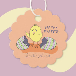Easter Chick Favour Tag