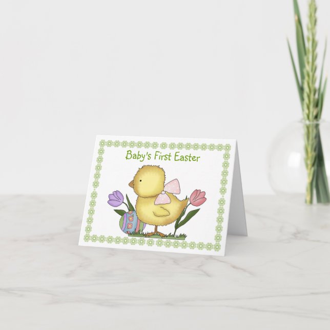 Easter Chick Greeting Card (Front)