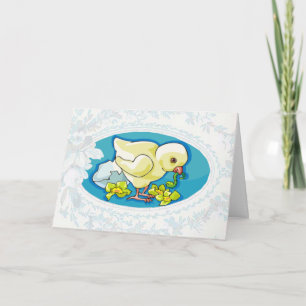 Easter Chick Greeting Card
