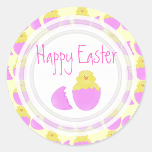 Easter Chick: Happy Easter Stickers