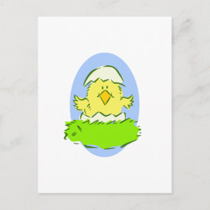 Easter Chick Holiday Postcard