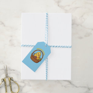 Easter Chick in a Basket: Gift Tag