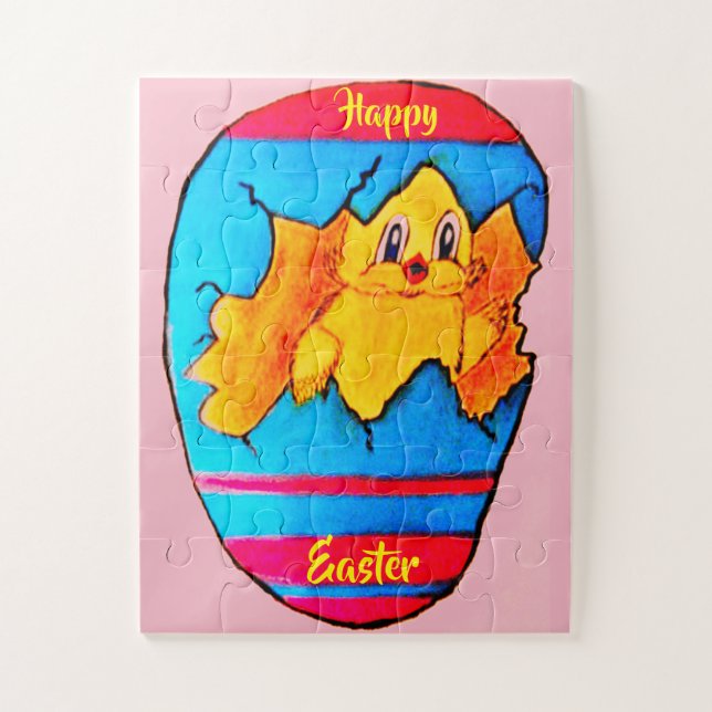 EASTER CHICK IN EGG puzzle (Vertical)