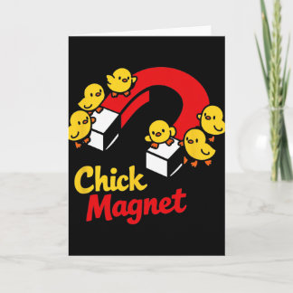 Easter Chick Magnet Funny Chicken Pun Graphic _1  Card