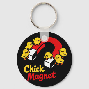 Easter Chick Magnet Funny Chicken Pun Graphic _1 Key Ring