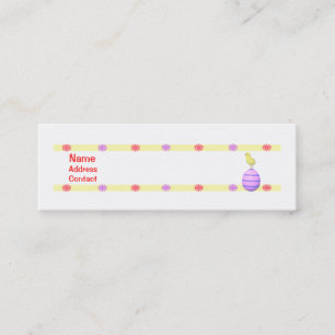 Easter Chick Mini Business Card