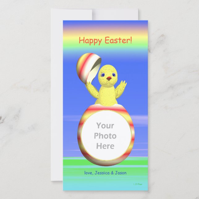 Easter Chick Pop-up Holiday Card (Front)