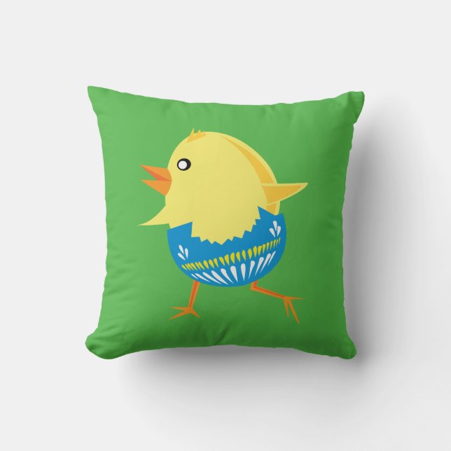 Easter Chick throw pillow (Front)