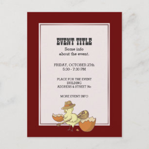 Easter Chick with Bouzouki Holiday Postcard