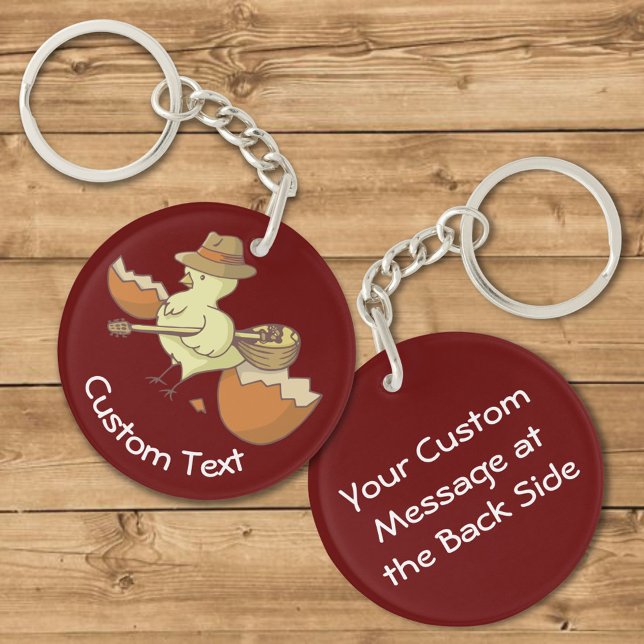 Easter Chick with Bouzouki Keychain (Creator Uploaded)