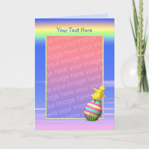 Easter Chicken Wings (tall photo frame) Holiday Card