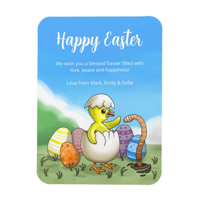 Easter Chicken's Eggs Magnet (Vertical)