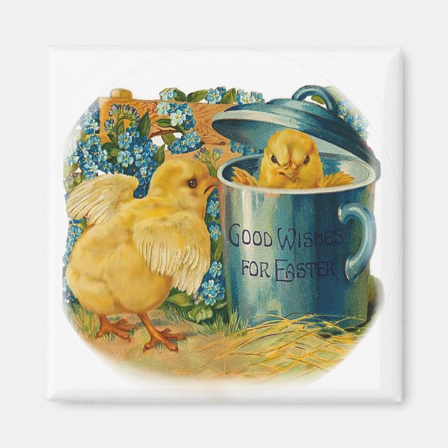 Easter chicks at play magnet (Front)